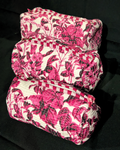 Rani Pink Quilled Cotton Pouch