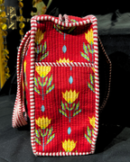 Red Quilled Tote Bag