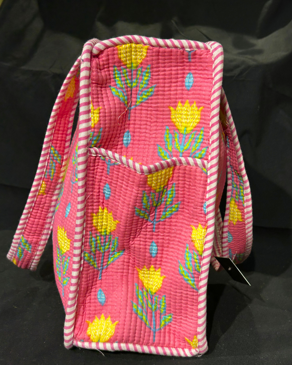 Pink Quilled Tote Bag