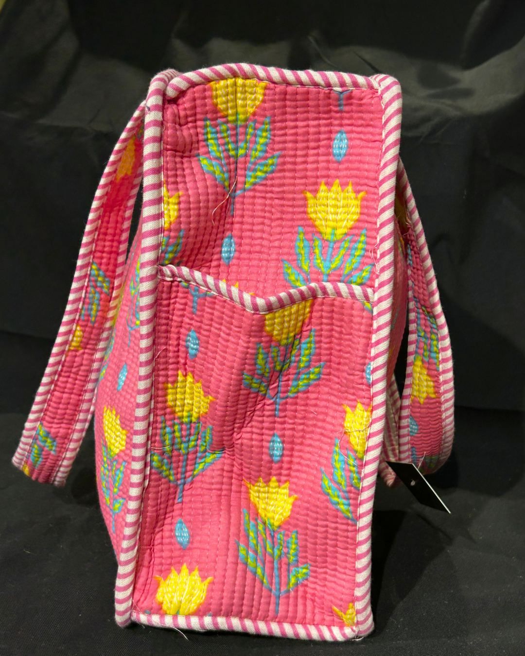 Pink Quilled Tote Bag
