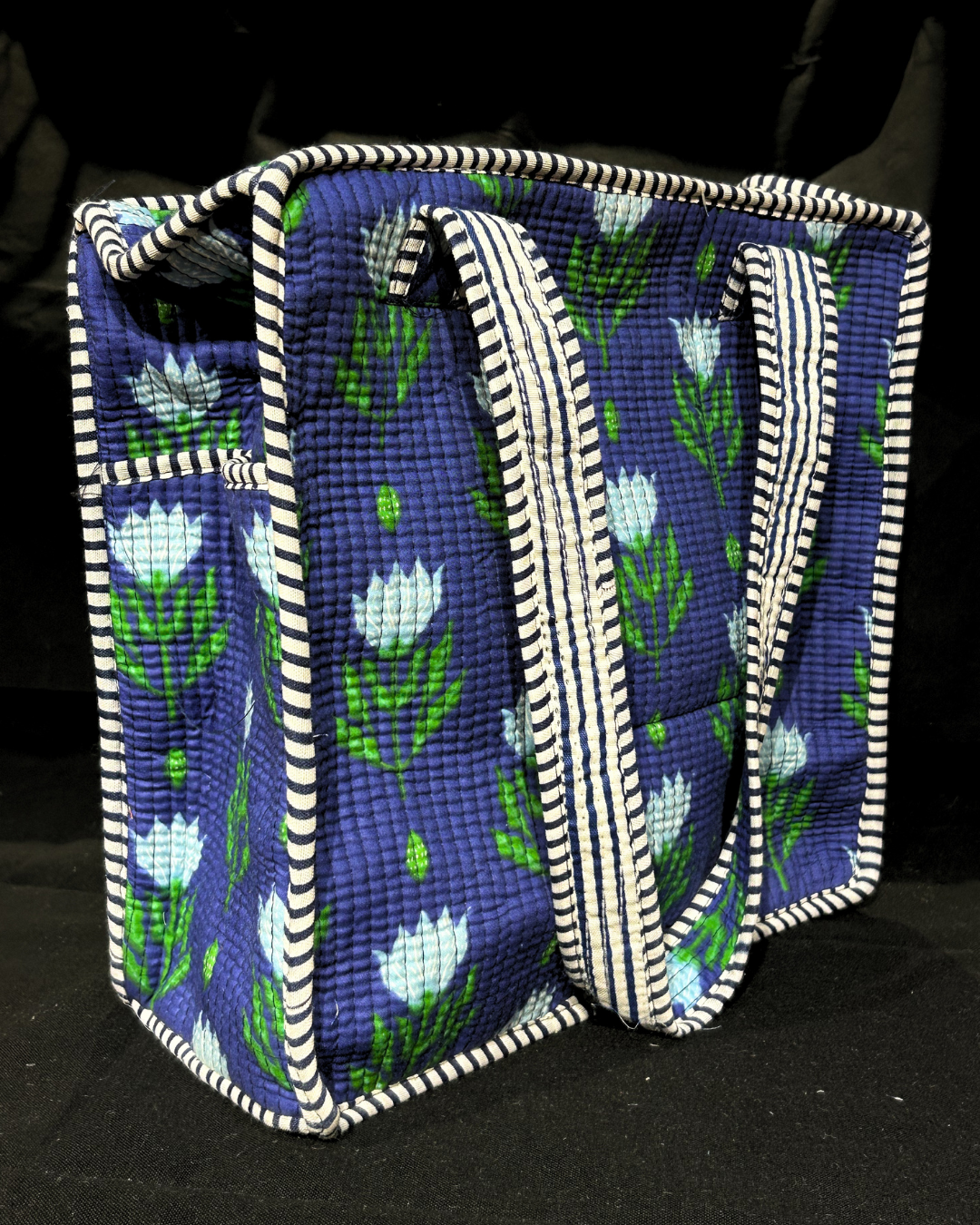 Indigo Blue Quilled Tote Bag