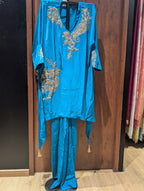 Teal dreams in luxurious Chinnon silk