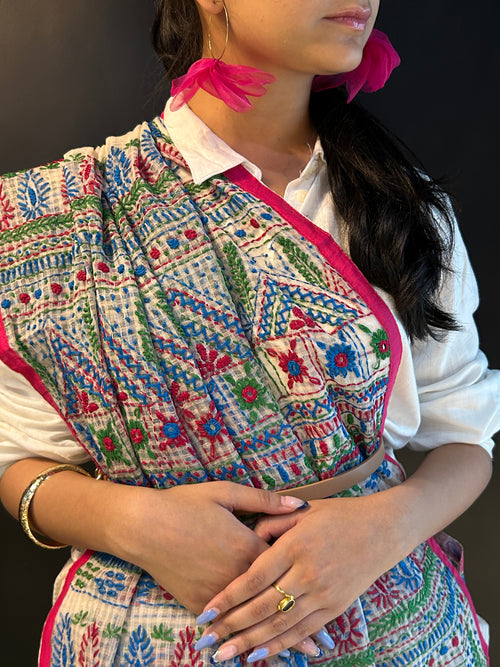 Cotton White Kaantha