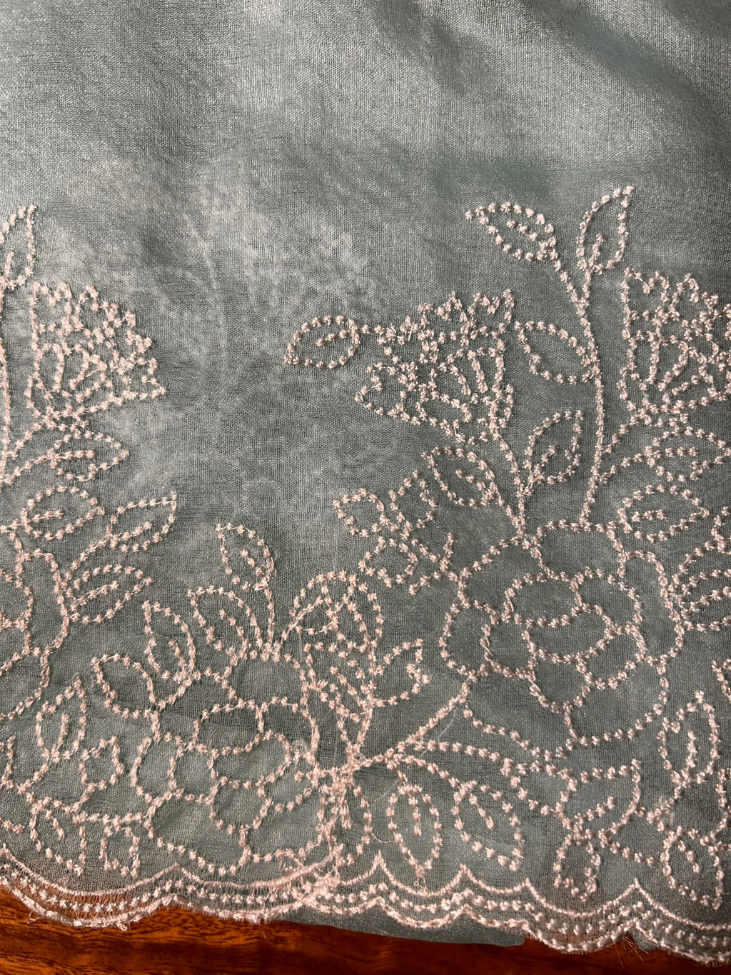 Orgenza Sky Blue Saree