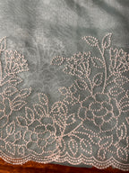 Orgenza Sky Blue Saree