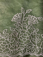 Orgenza Mint Green Saree