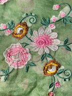 Orgenza Mint Green Saree