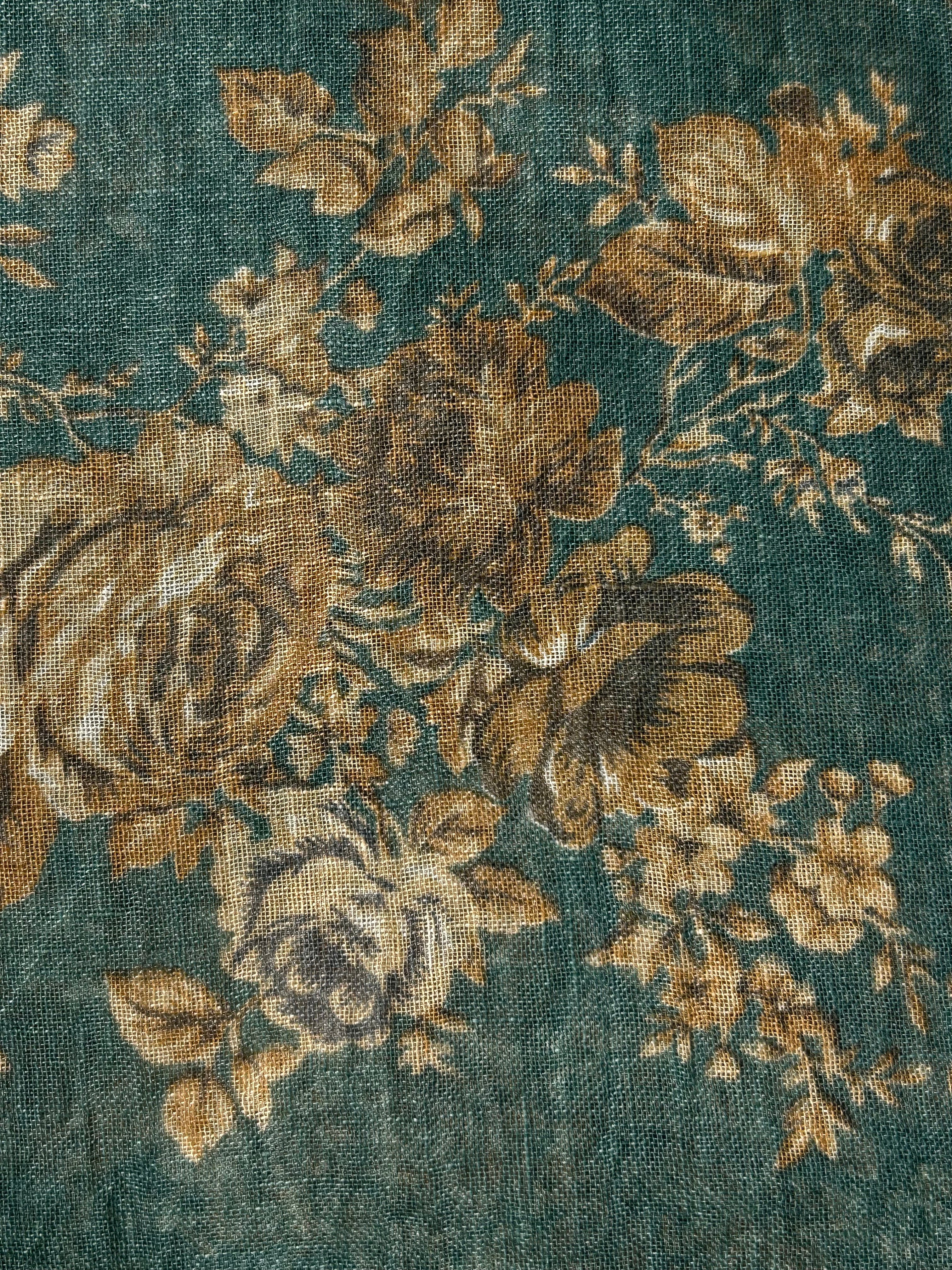 Pure Olive Green Linen