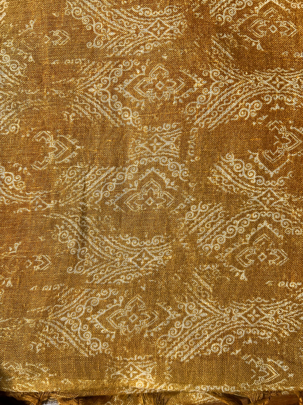 Pure Mustard Yellow Linen