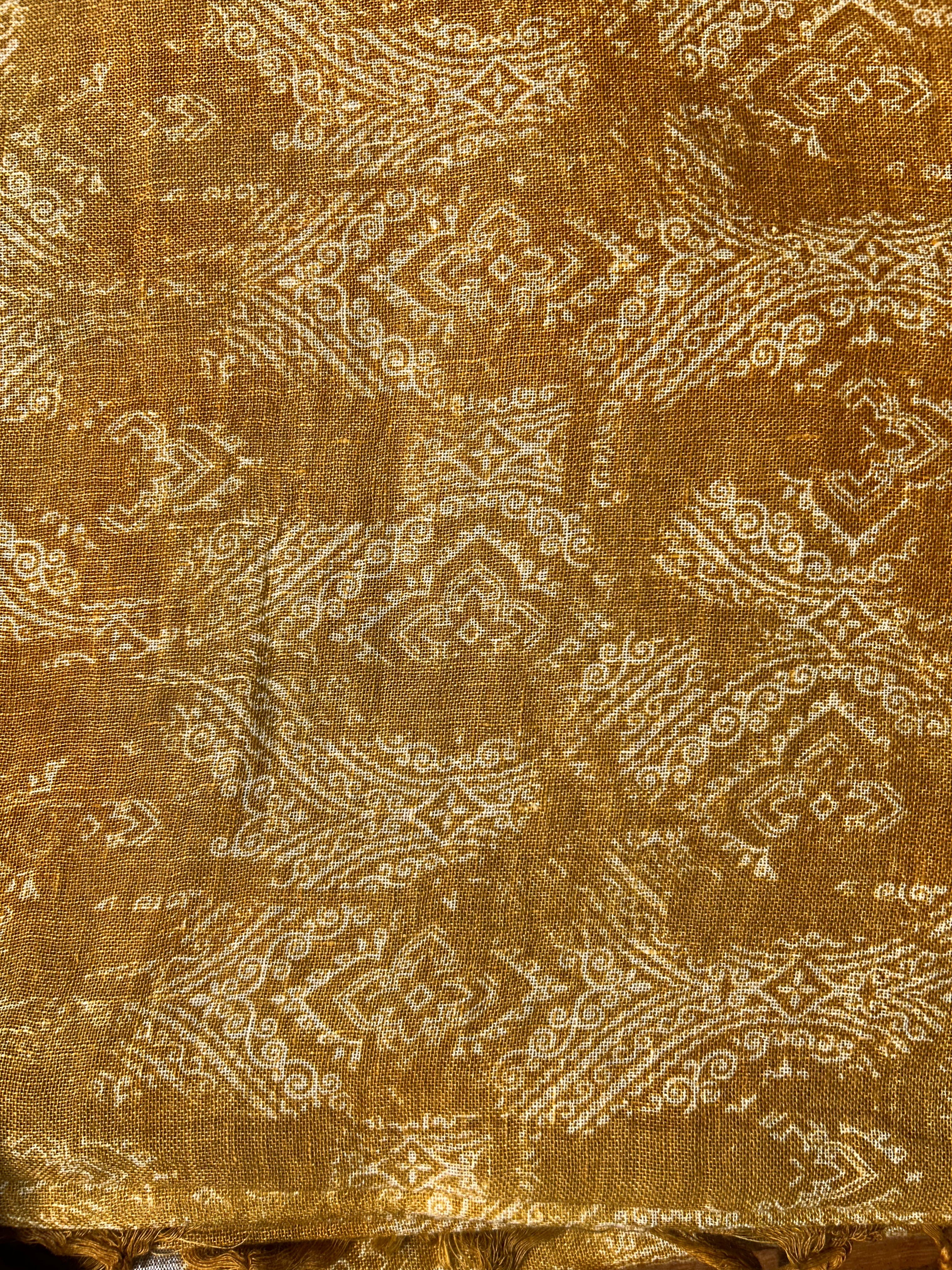 Pure Mustard Yellow Linen