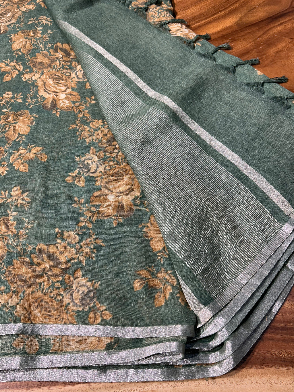 Pure Olive Green Linen