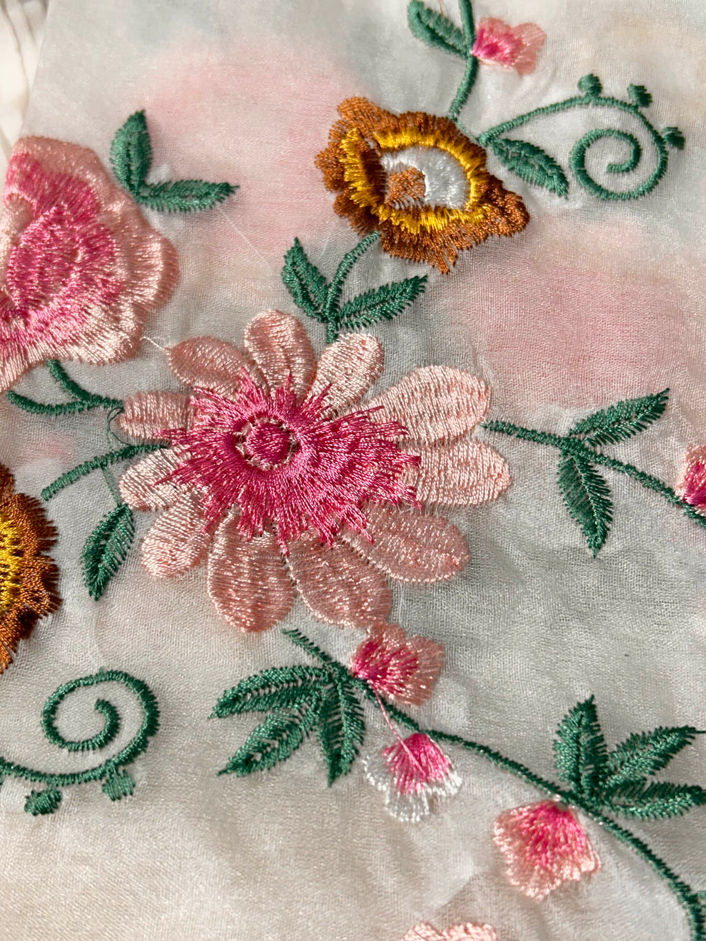 Orgenza Pearl White Saree