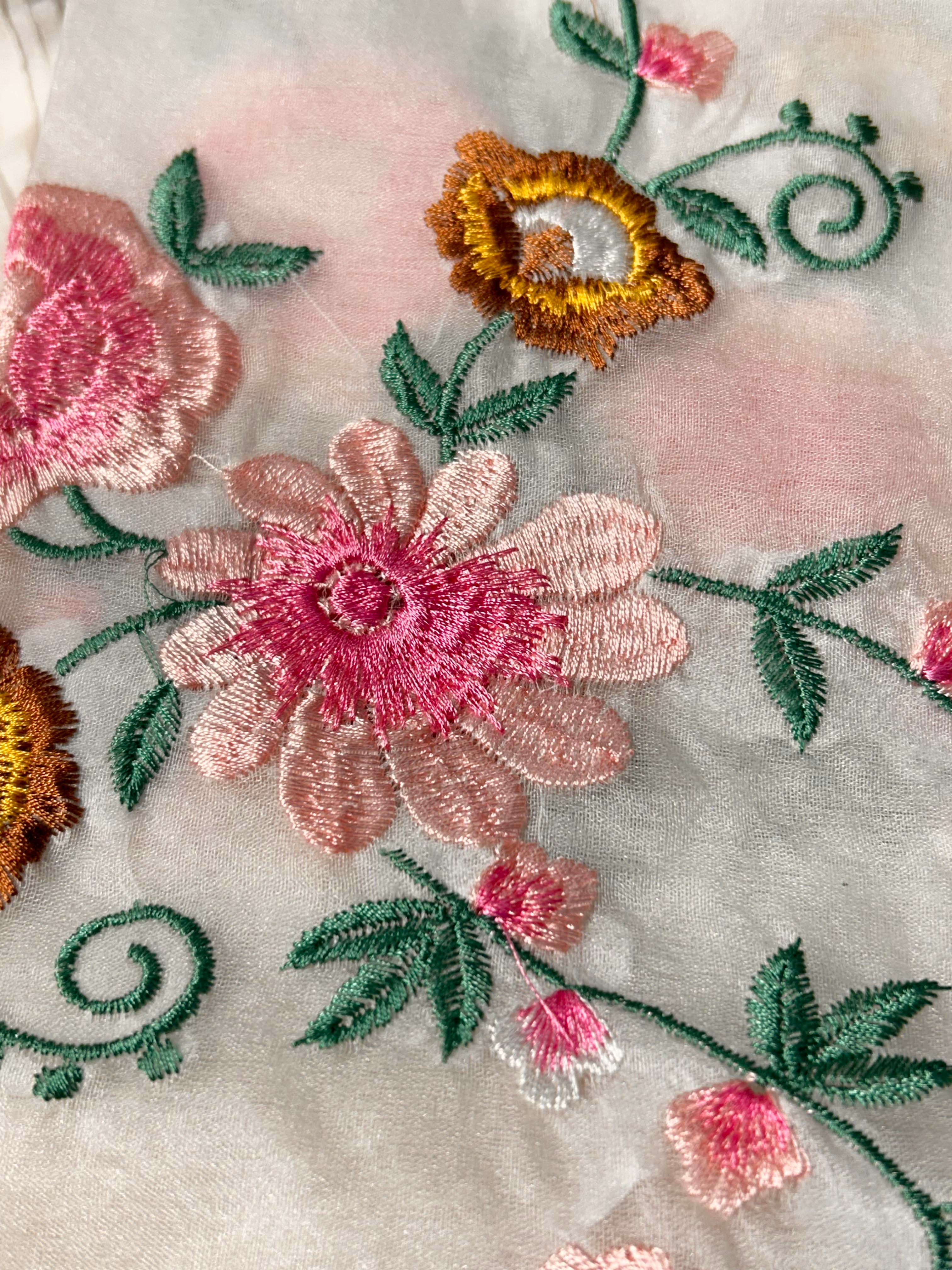 Orgenza Pearl White Saree