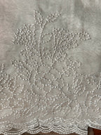 Orgenza Pearl White Saree