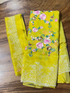 Orgenza Yellow Saree