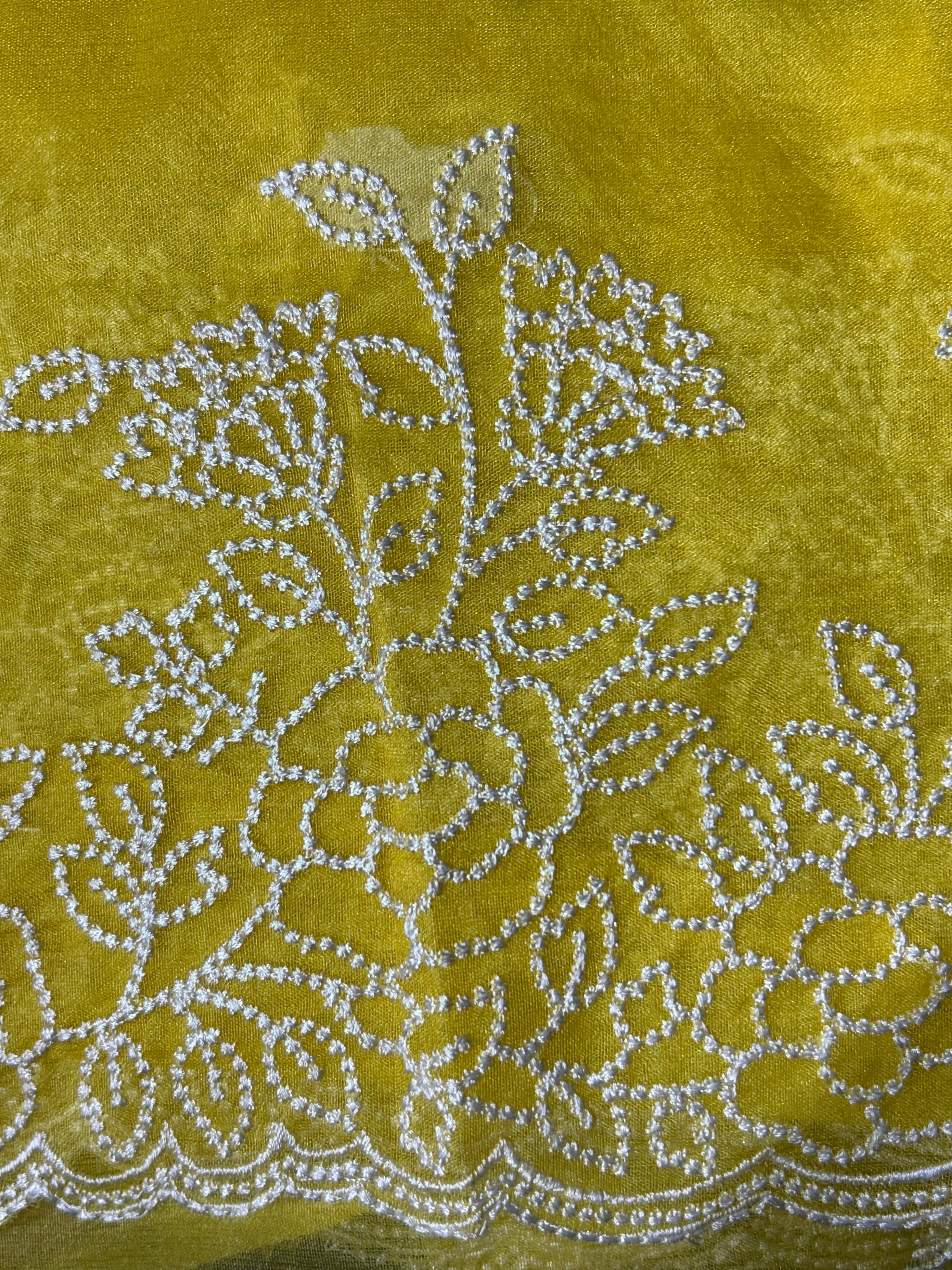 Orgenza Yellow Saree