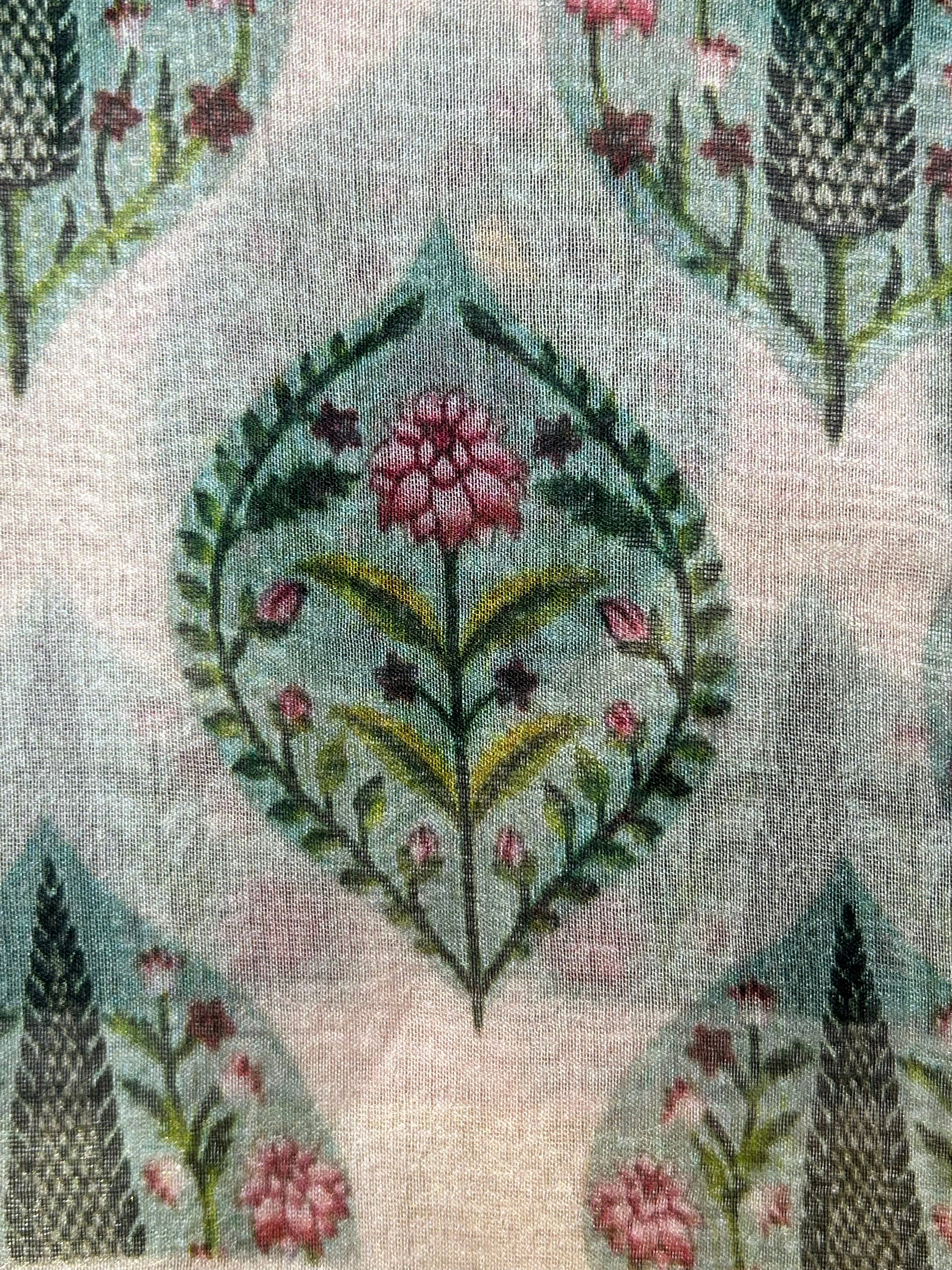 Kora Banarsi Silk Ivory Saree