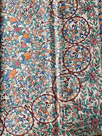 Pure Gicha Silk Royal Blue Saree