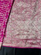 Khaddi Georgette Pink Sarees