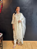 White Kurta Set
