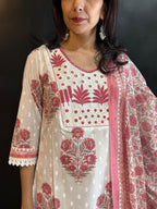 Pink Cotton Surta Set