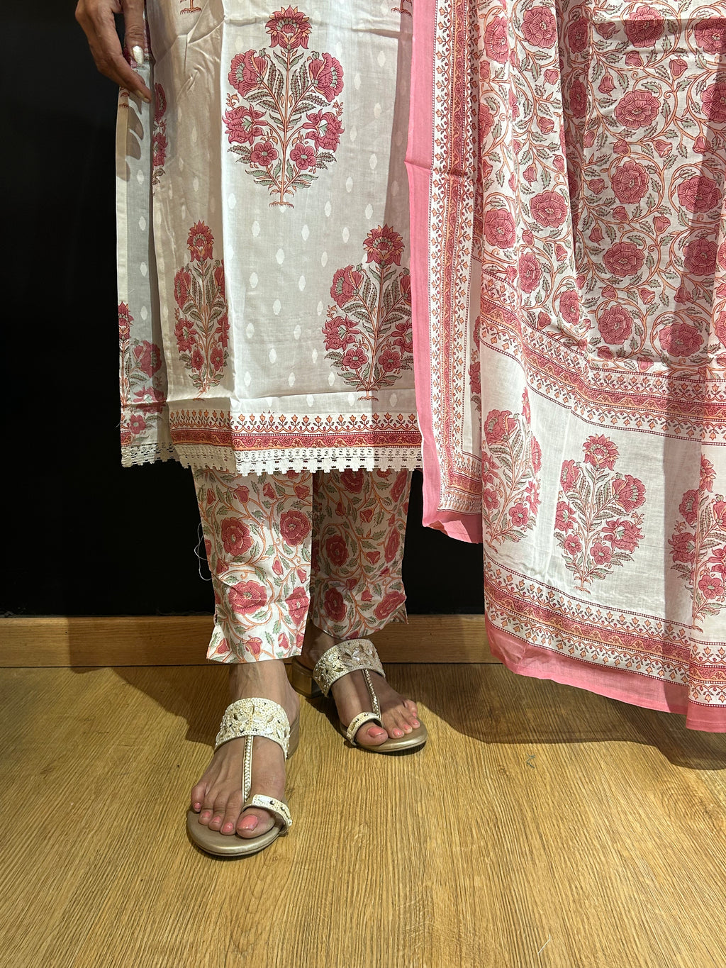 Pink Cotton Surta Set