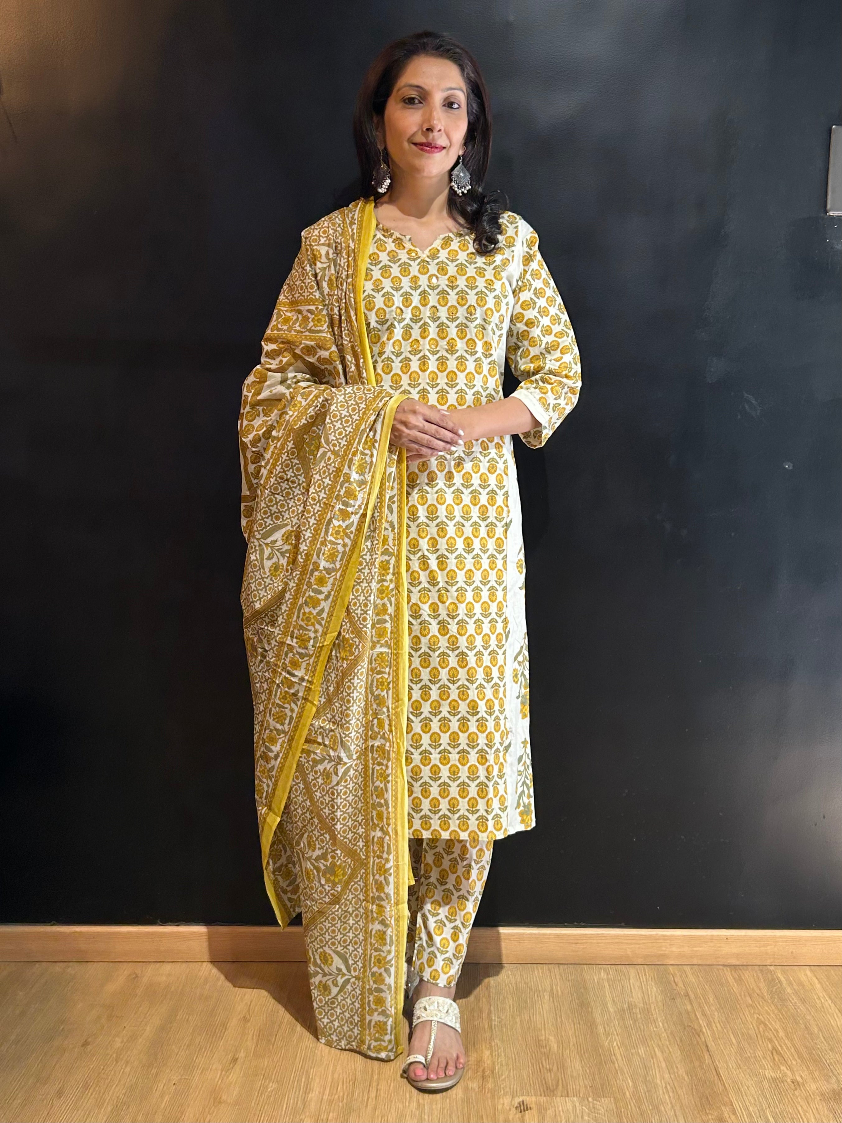 Yellow Kurta Set