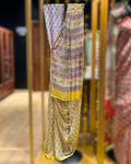 Pure Chiffon Lemon Yellow Saree