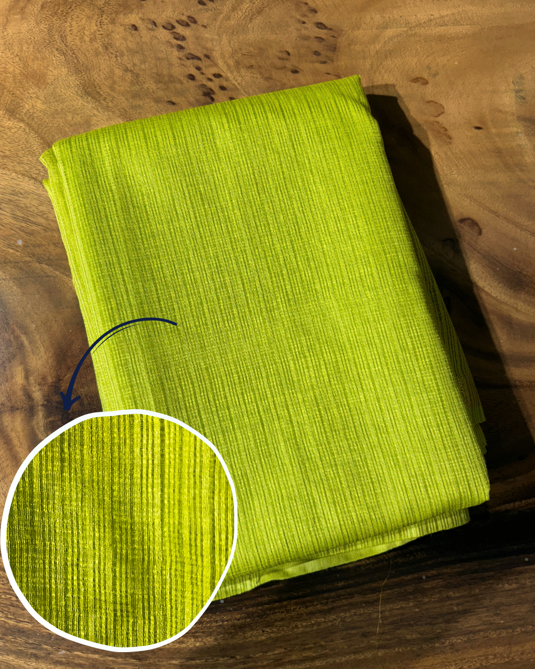 Bhagalpuri Silk Lime Green Saree