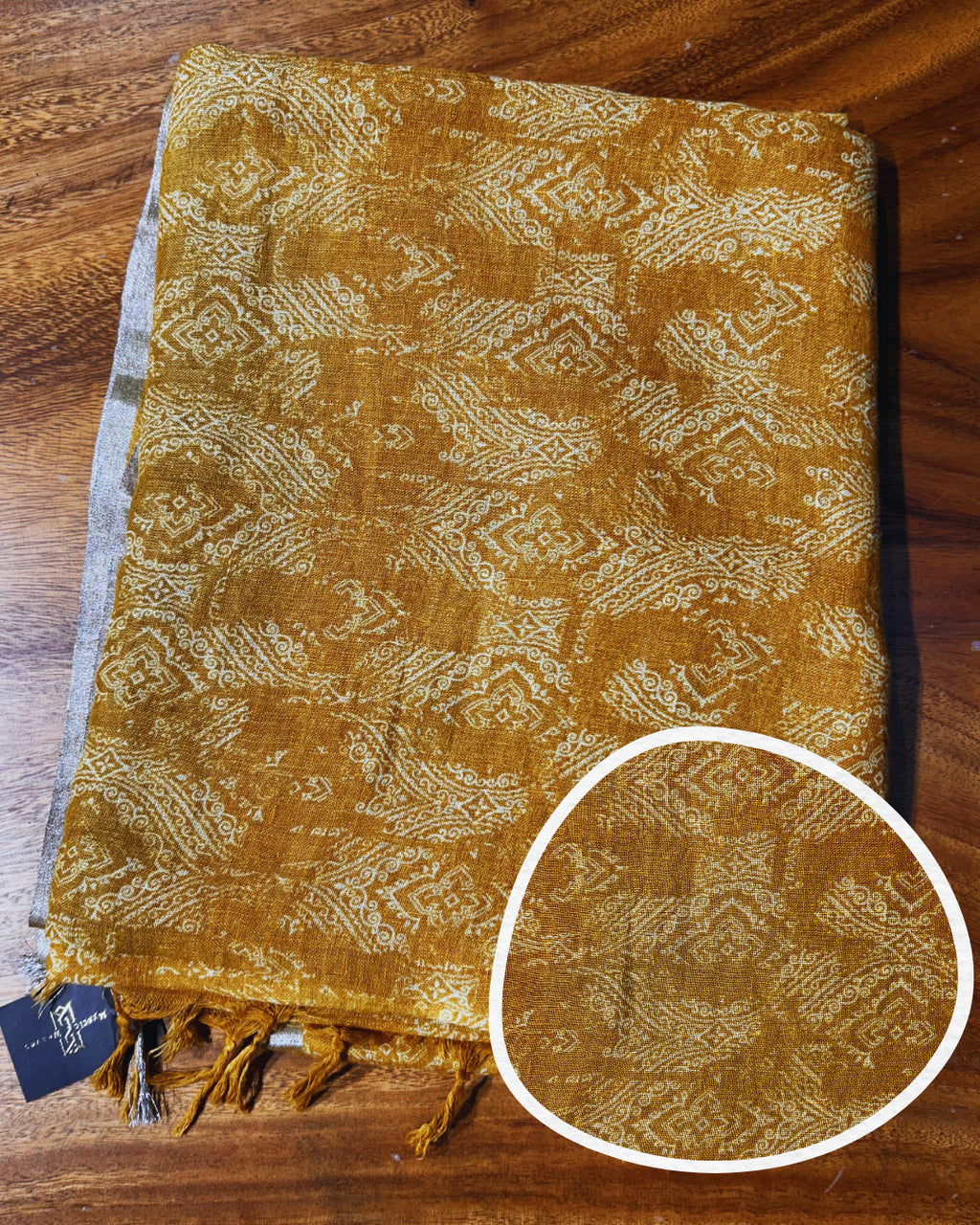 Pure Mustard Yellow Linen