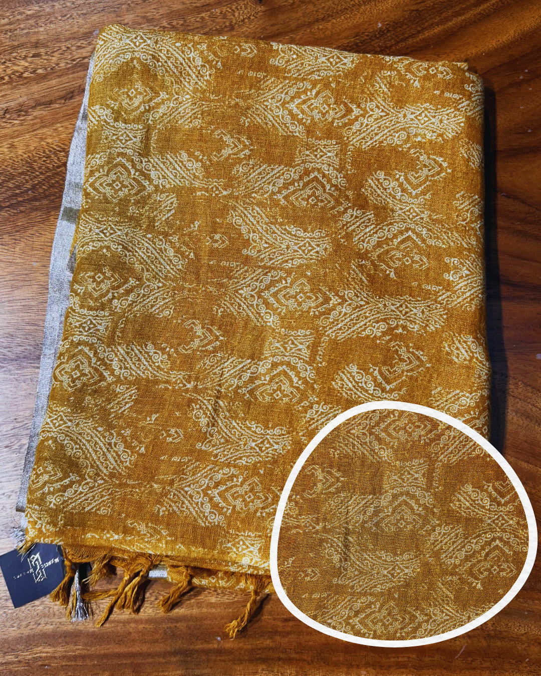 Pure Mustard Yellow Linen