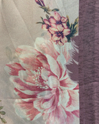 Floral Dusky Purple Georgette Saree