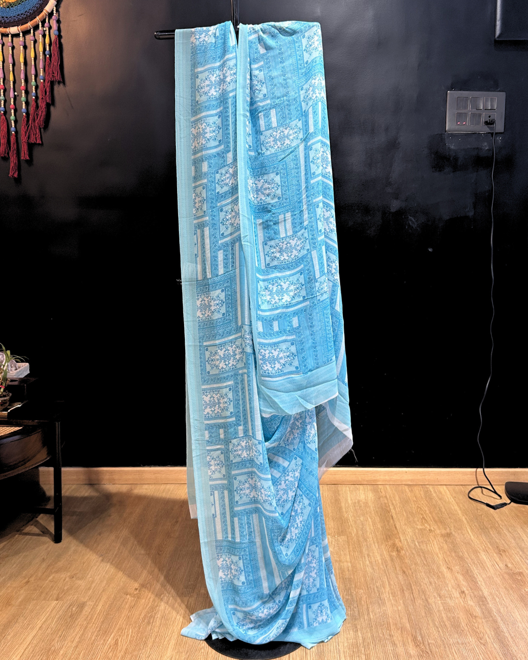 Blue Georgette Saree