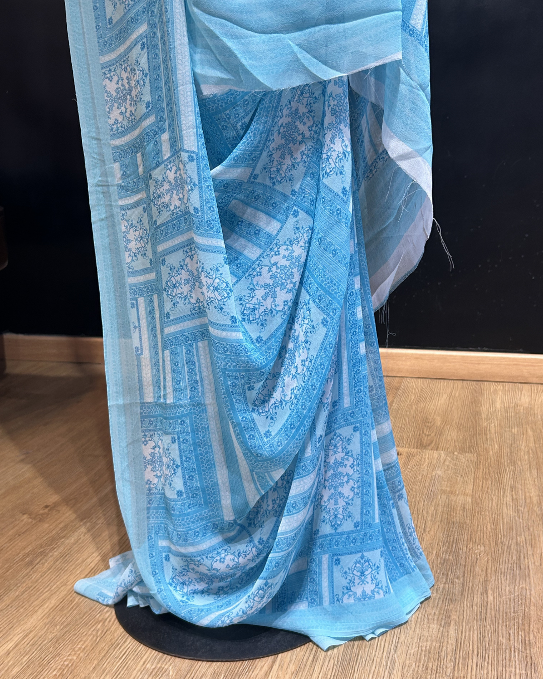 Blue Georgette Saree