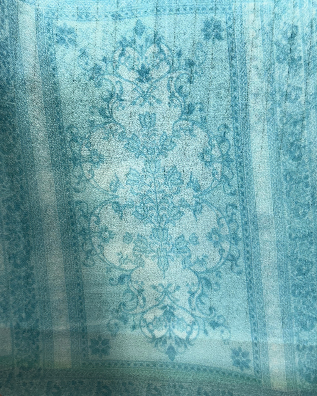 Blue Georgette Saree