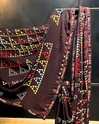 Grape Georgette Saree