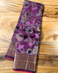 Dark Purple Kanjivaram Saree