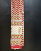 Pure Chiffon Cherry Red Saree