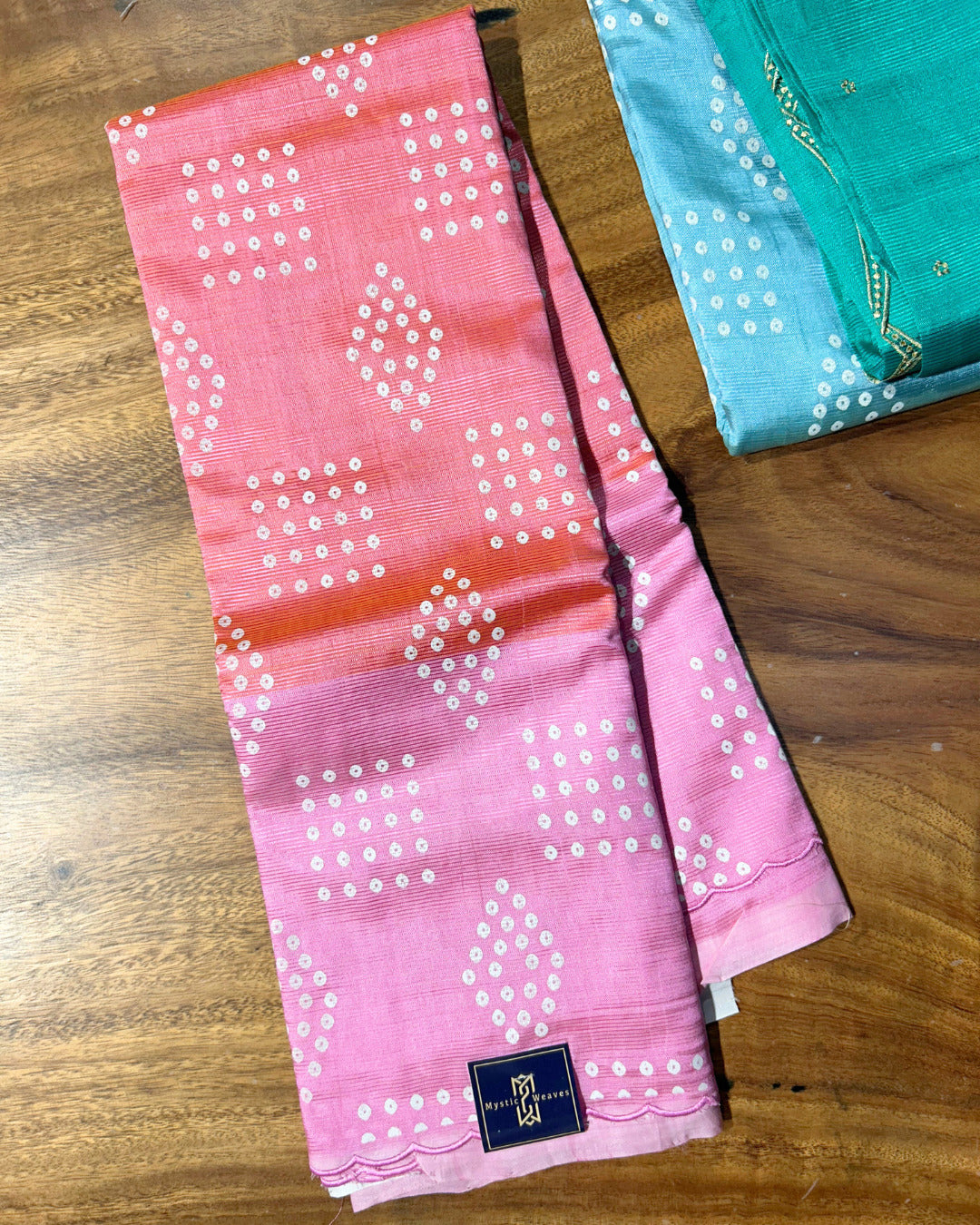 Mangalgiri Silk Orange  Saree