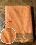 Bhagalpuri Silk Peach Orange Saree