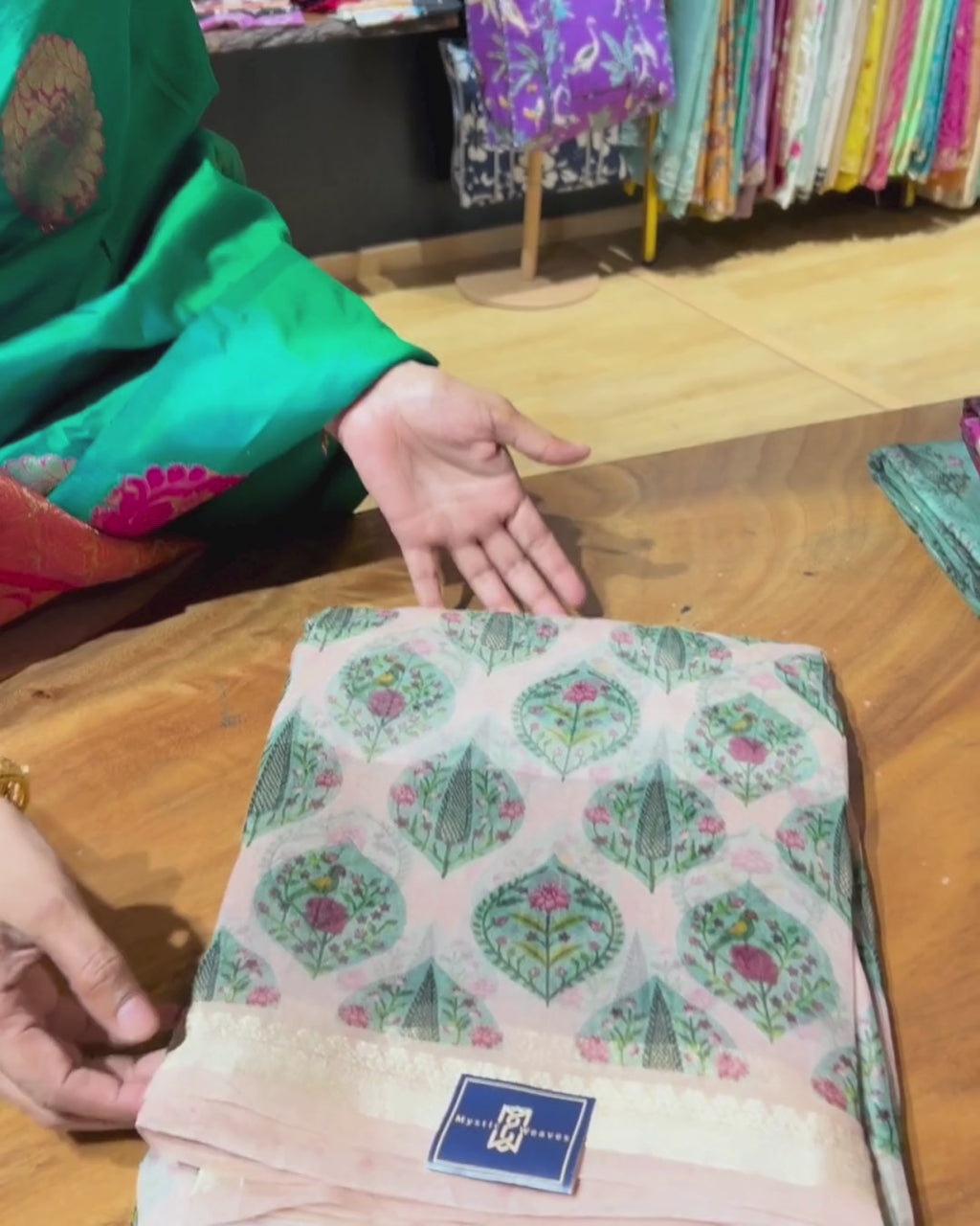 Kora Banarsi Silk Ivory Saree