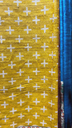 Pure Gicha Silk Mustard Yellow Saree